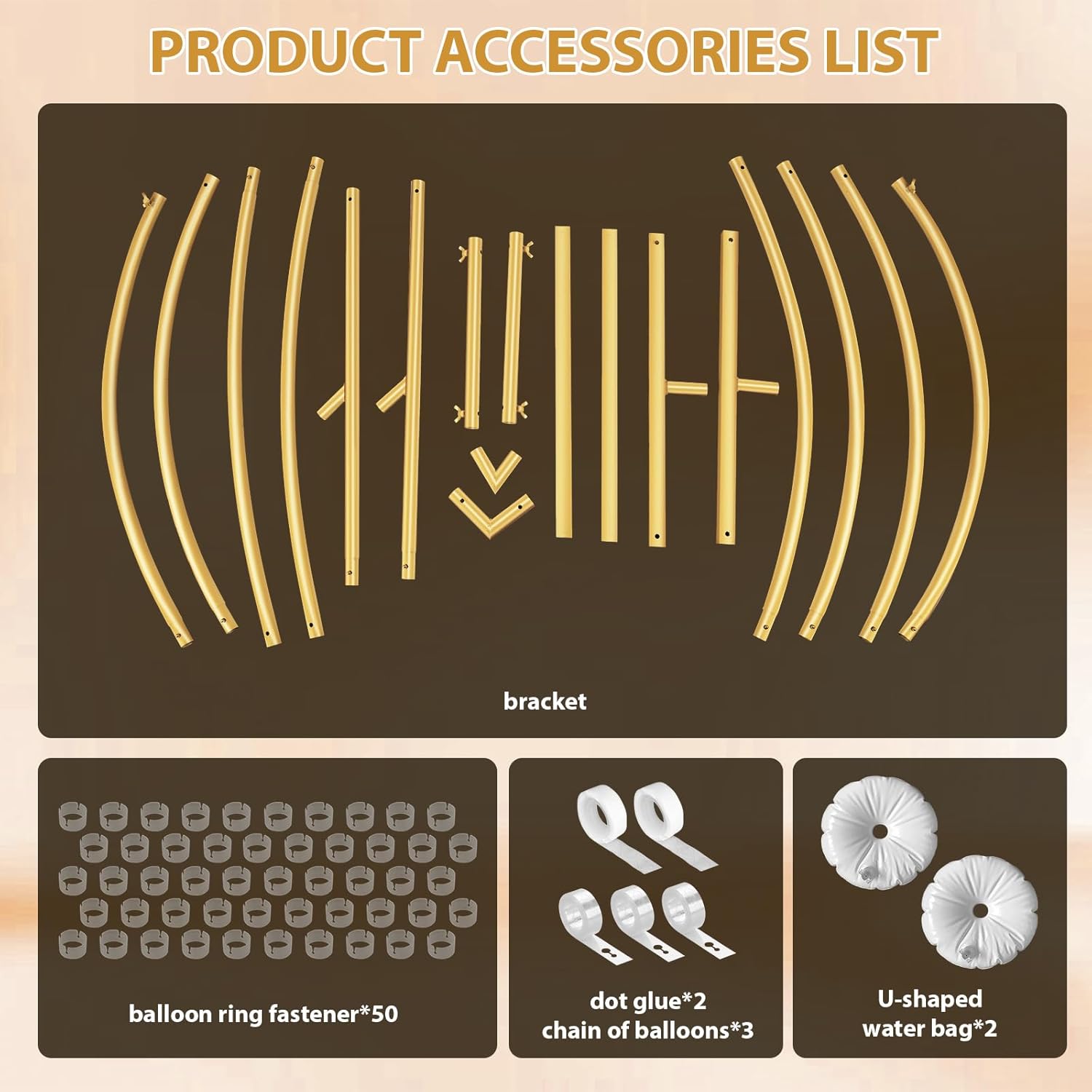 6.6FT Heart Arch Stand for Proposal Heart Shaped Backdrop Stand Wedding Arch Stand for Ceremony Valentine's Day Birthday Party Baby Shower Decorations (Golden)